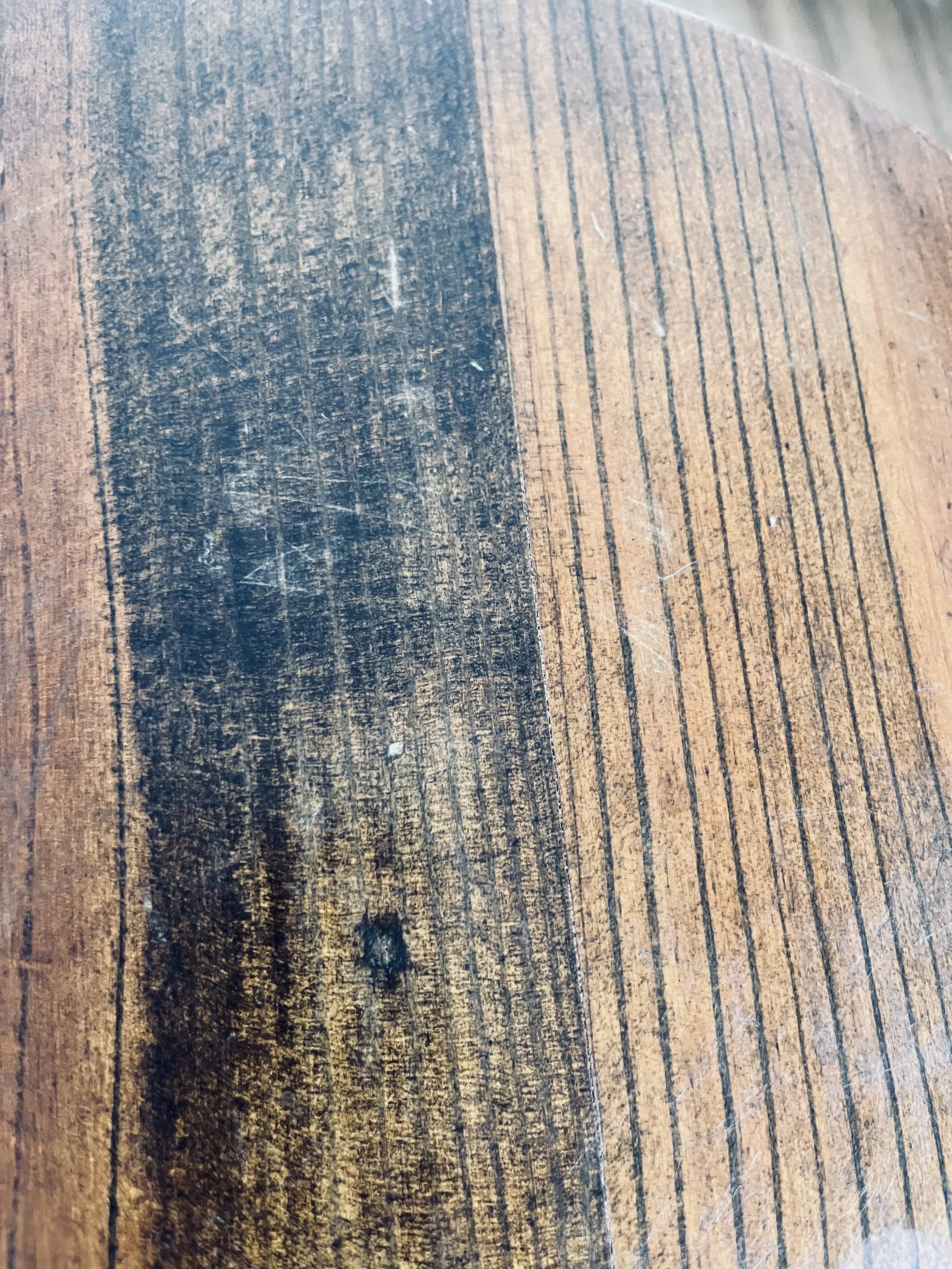 Wooden pedestal table