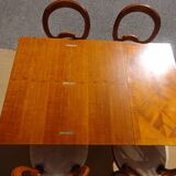 Coffee table, rises and opens, inspired by Albert Ducrot.