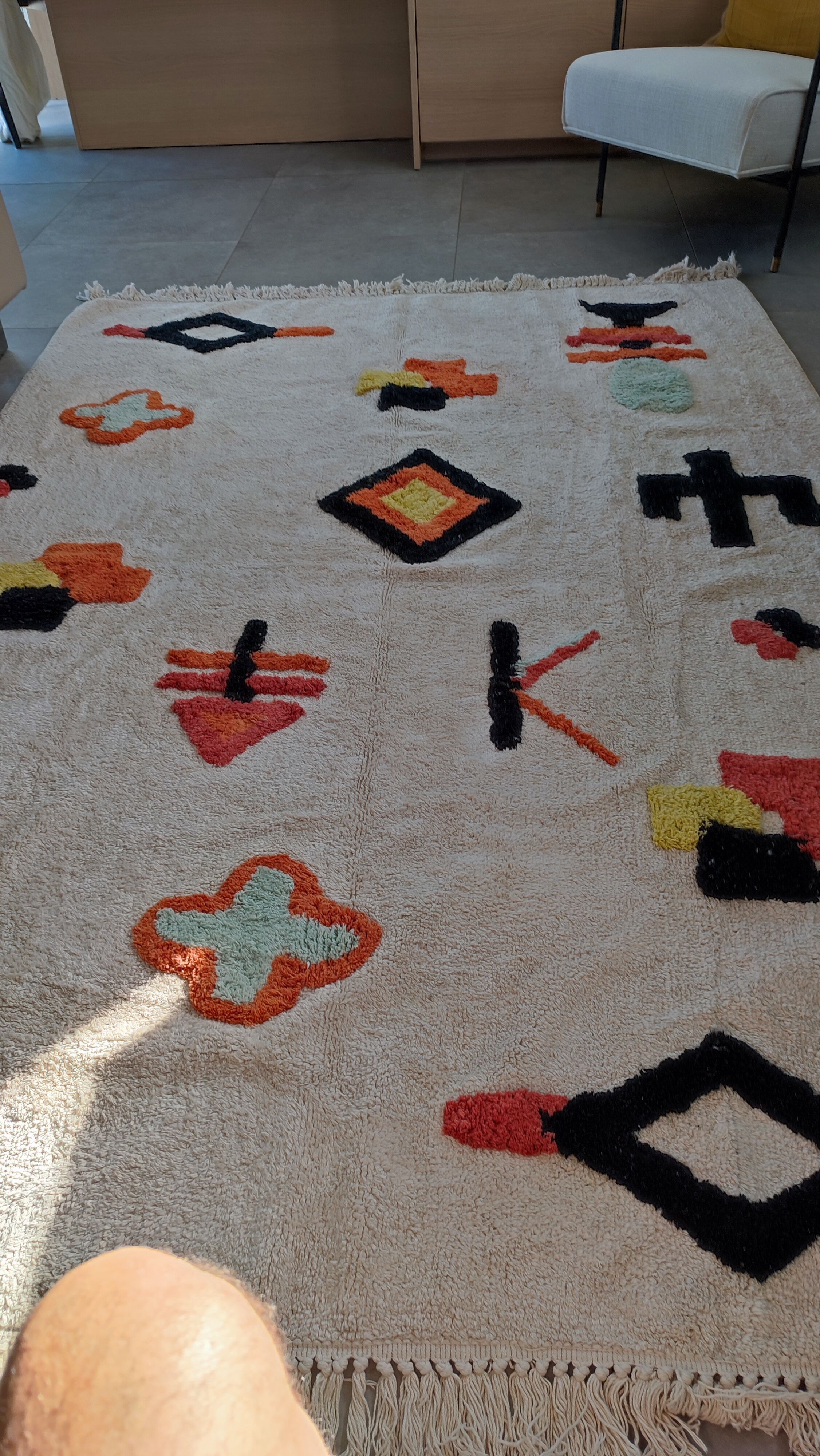 Large cotton rug