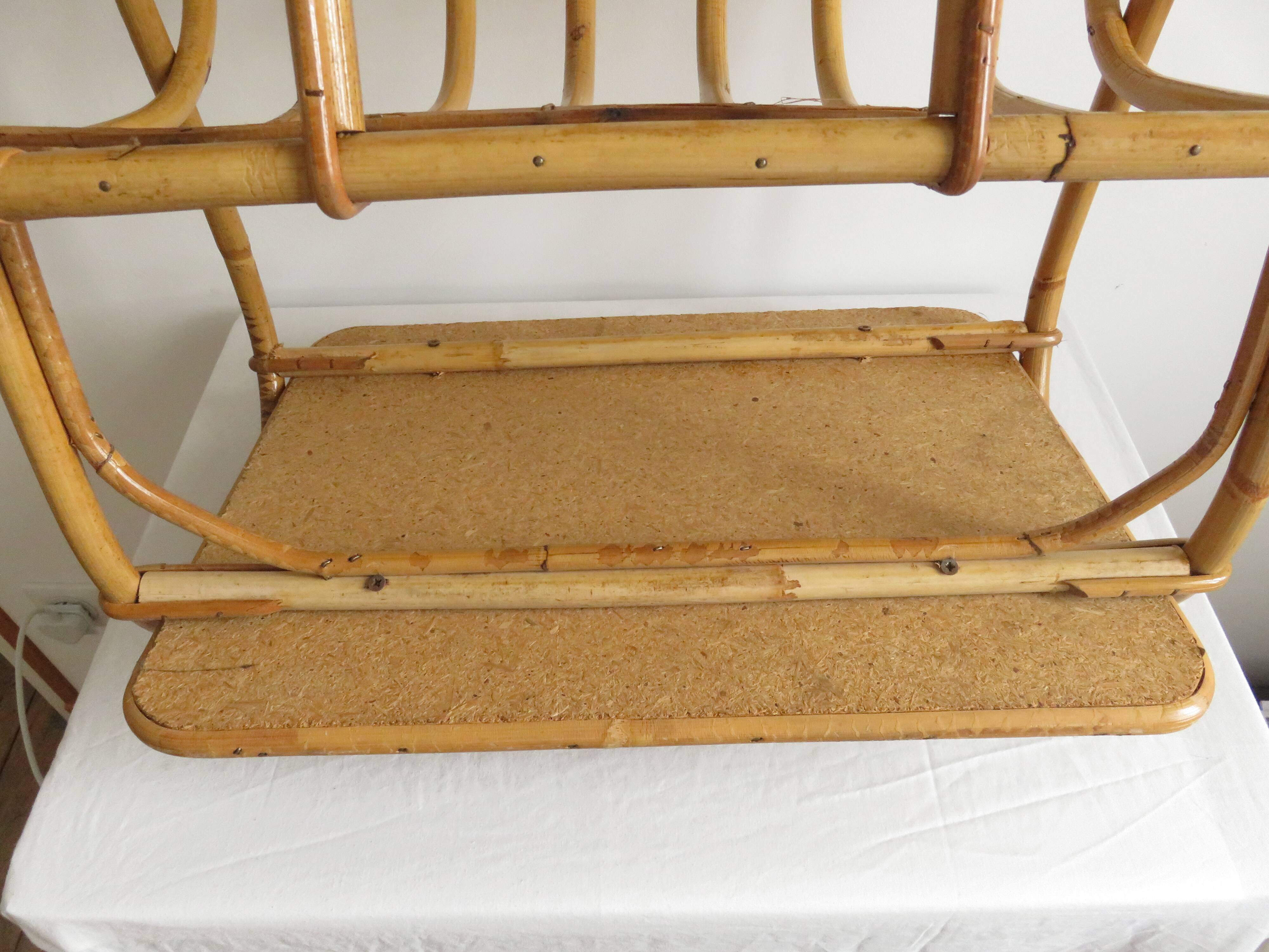 Bedside table and magazine rack wicker