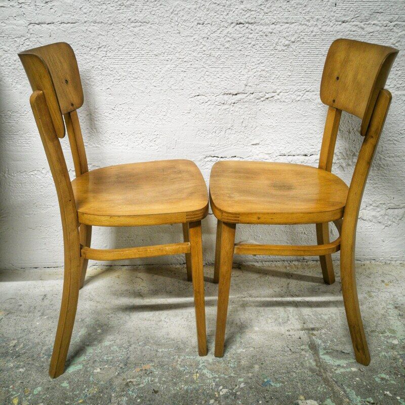 Pair of Thonet bistro chairs