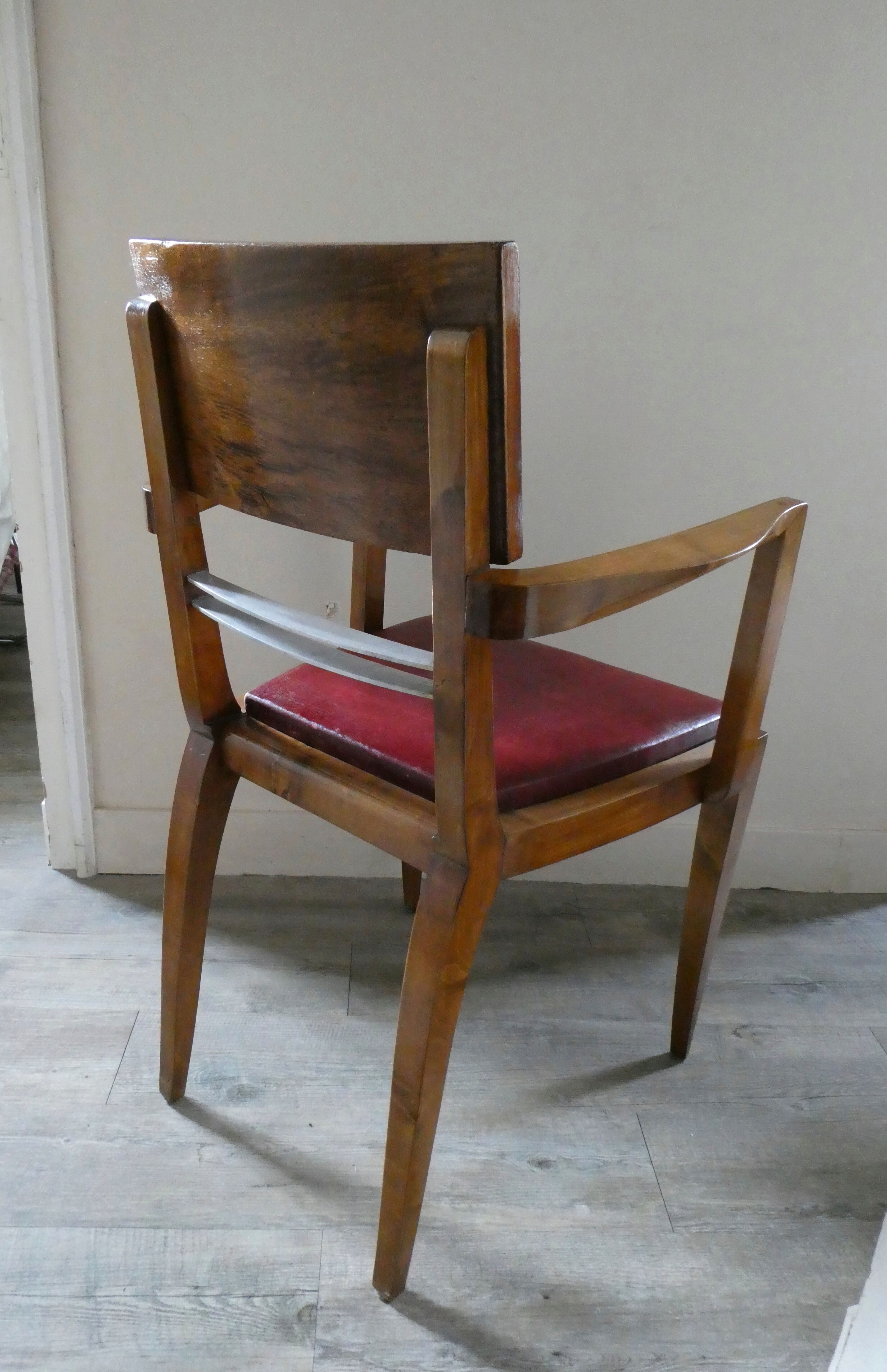 Art Deco rosewood armchair