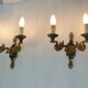 Applique bronze dore de style empire Lucien Gau