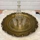 Oriental brass tray hammered