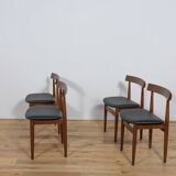 Mid-Century Teak Dining Table & Chairs by Hans Olsen for Frem Røjle, 1960s, Set of 5