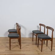 Mid-Century Teak Dining Table & Chairs by Hans Olsen for Frem Røjle, 1960s, Set of 5