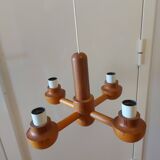 Vintage Ikea pine chandelier