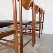 Set of 4 Italian chairs by Gianfranco Frattini.