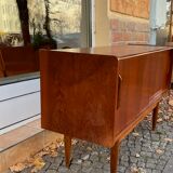 Sideboard two sliding teak doors 60s