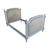 Former Louis XVI bed frame patina gray