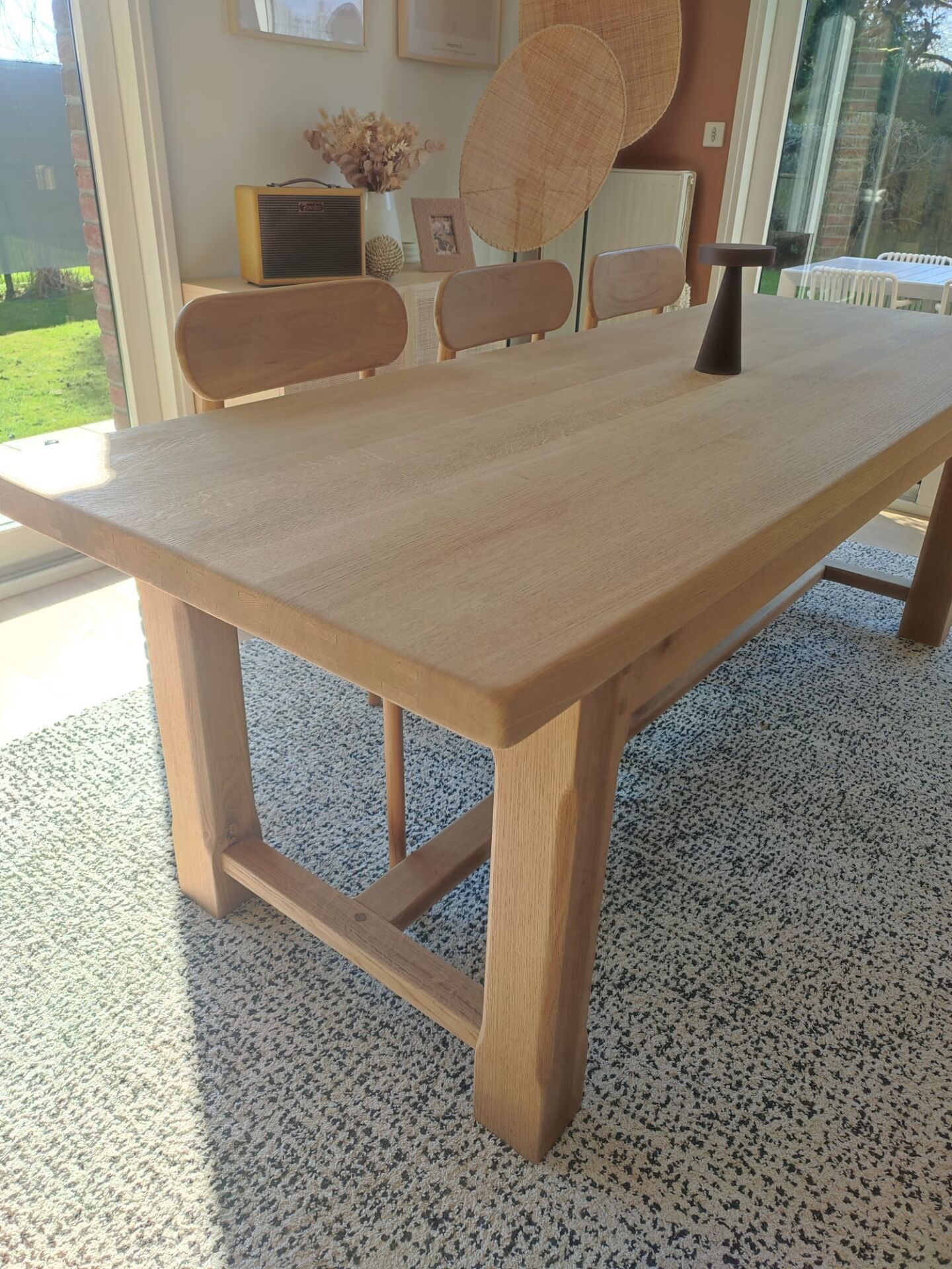 Table de ferme 2m20 chêne massif