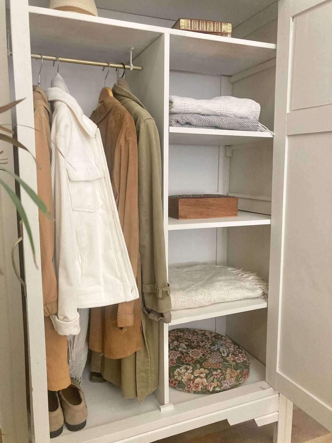 Parisian wardrobe + hanging rail
