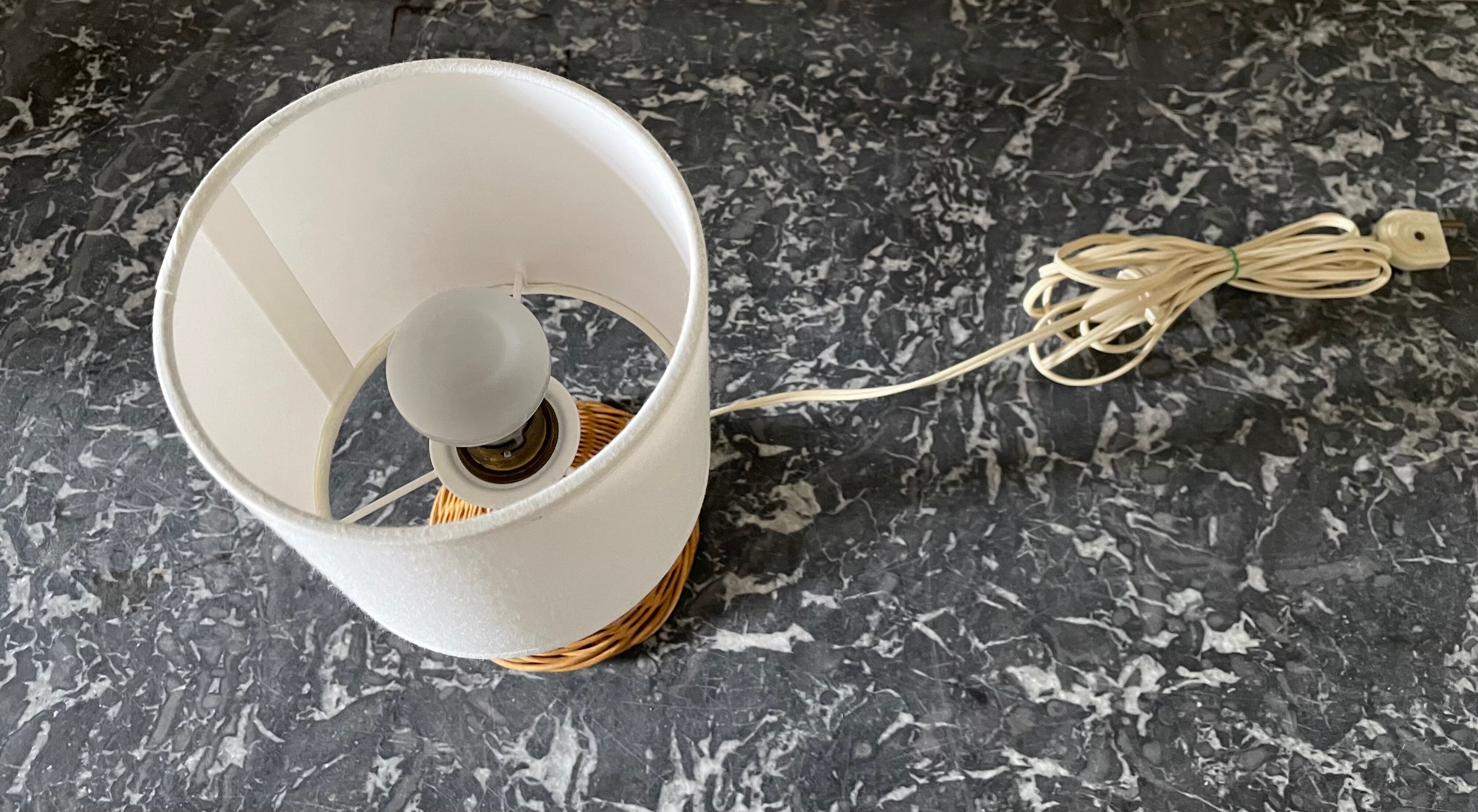 Lampe rotin