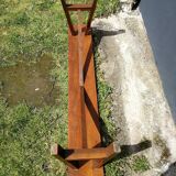 Rustic wooden bench 70's