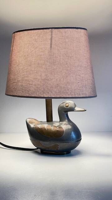 Vintage duck lamp