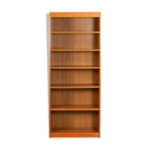 Retro Teak 1960s Danish Tall Bookcase Mid Century
