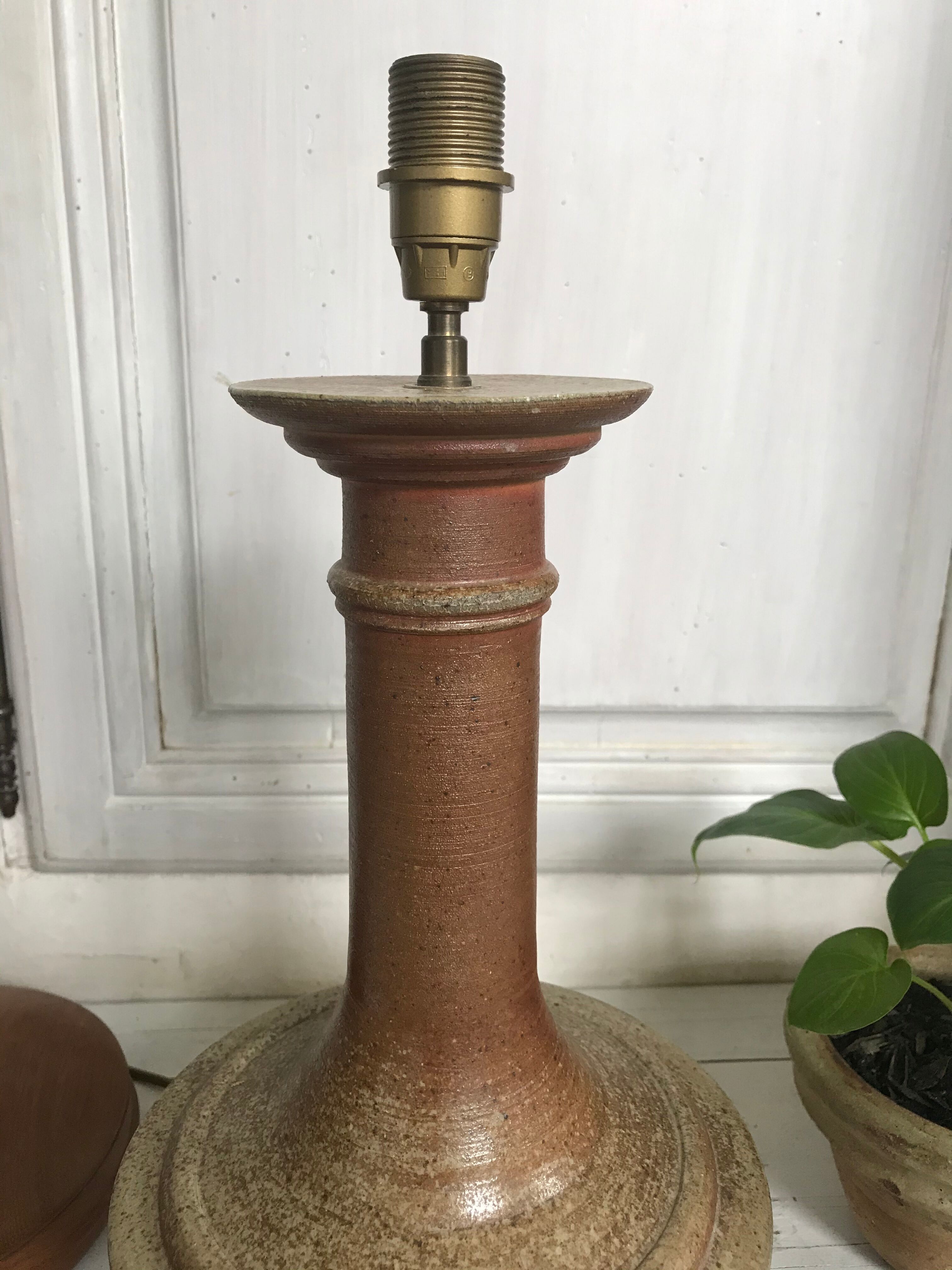 Pair of sandstone lamp