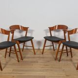 Mid-Century Danish Teak Chairs from Korup Stolefabrik, Denmark, 1960.
