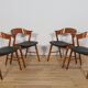 Mid-Century Danish Teak Chairs from Korup Stolefabrik, Denmark, 1960.