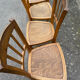 Set de 4 chaises en hêtre bistrot