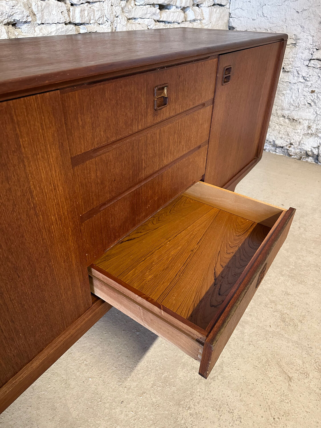Enfilade scandinave vintage en teck