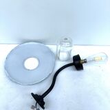 Wall lamp COL de Cygne authentic steel cast old lamp 1920 1930
