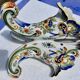 Antique vase, cornucopia in earthenware of courquin furmaintraux desvres