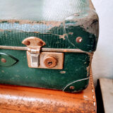 Green retro suitcase