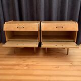 Pair of bedside tables, 70s