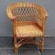 Fauteuil d'enfant en osier rotin vintage
