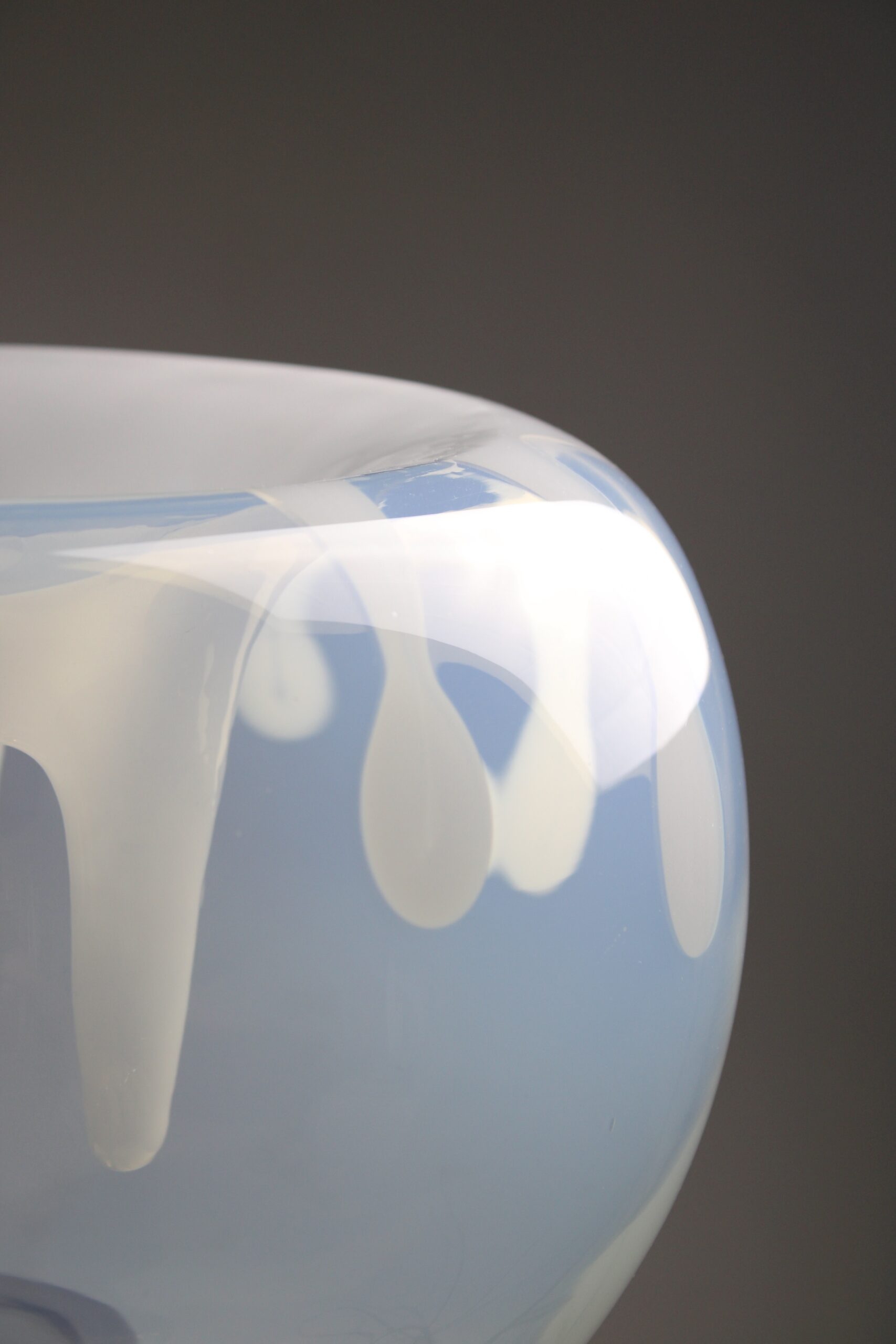 Fluorescent Murano glass table lamp by PVM, 1970s