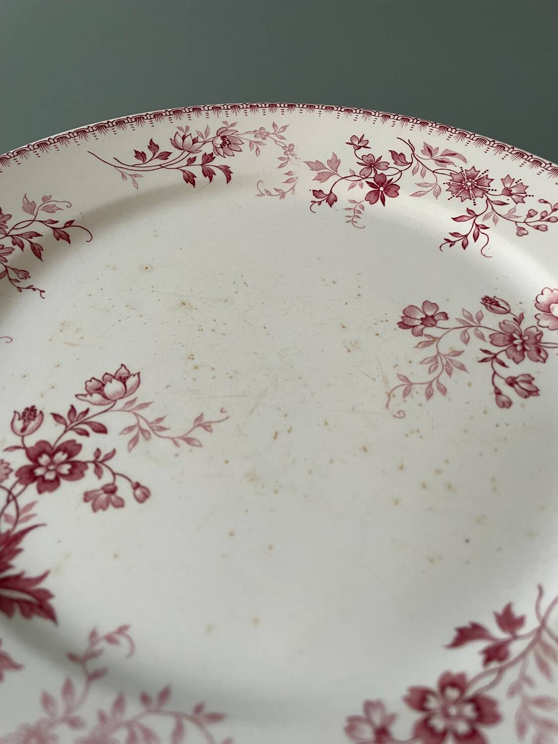 Series of 10 flat plates Terre de Fer Poincelet-Masquelier