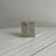 modernist chrome salt and pepper shaker set