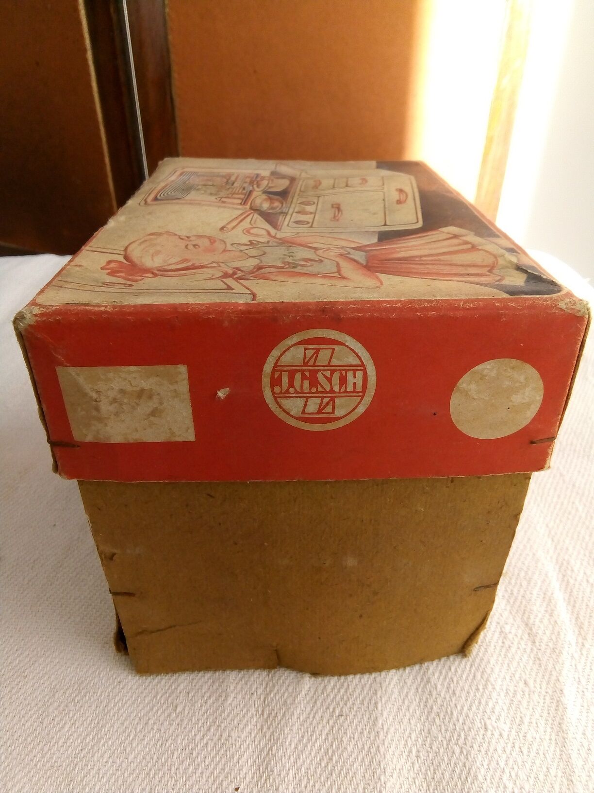 Toy old cook doll sheet metal