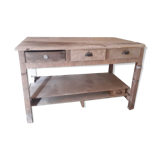 Table îlot établi ancien