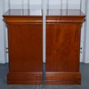 Vintage Cherry Nightstands, France, Set of 2