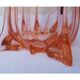 Art deco pink glass vase