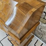 Scrétaire commode galbé marqueté