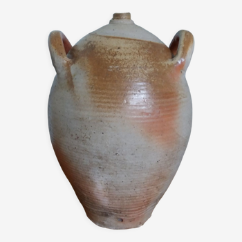 Stoneware vinegar jar
