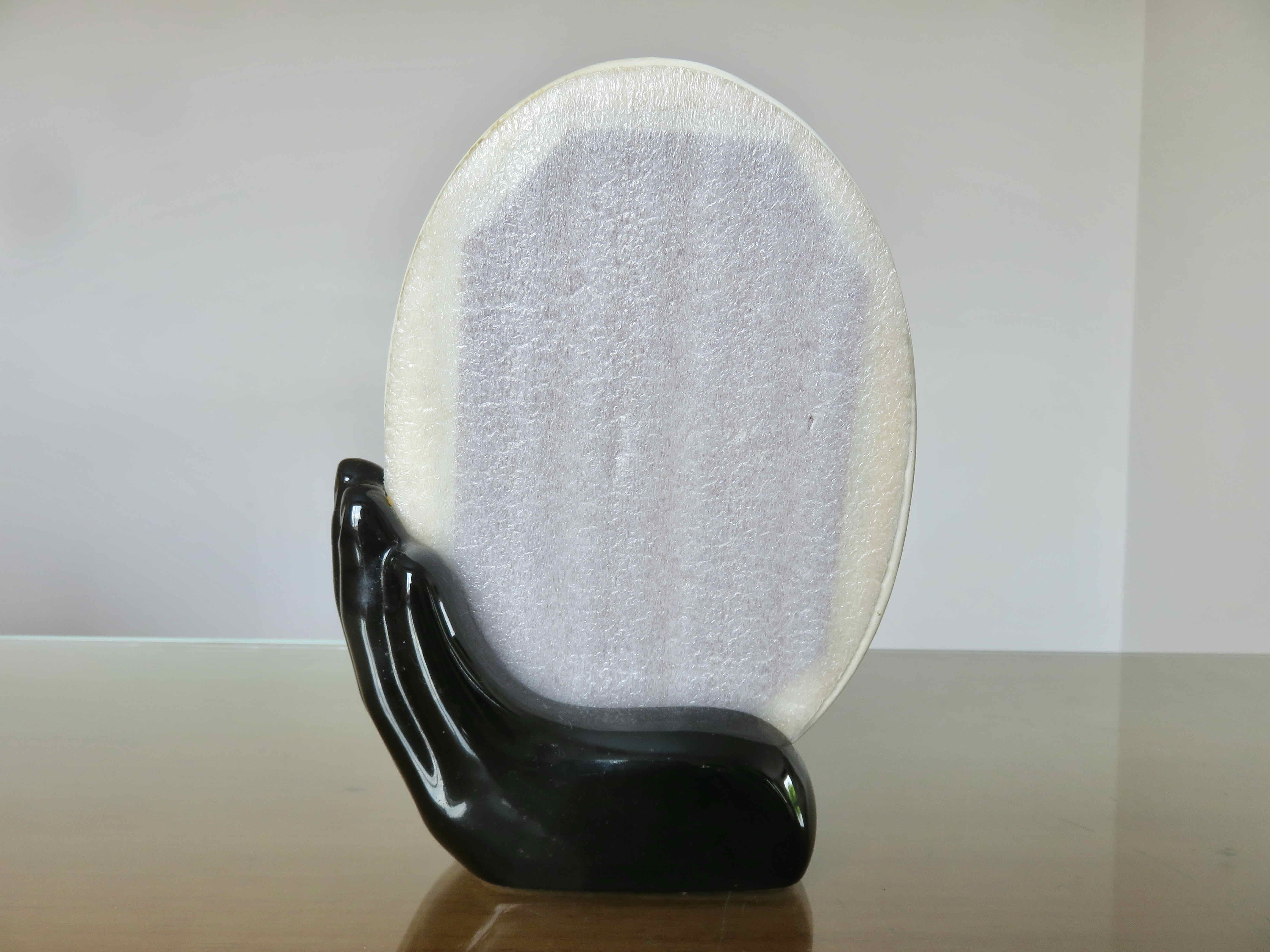 Ceramic mirror "hand holding mirror" 1980