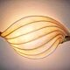 Lampe murale décorative Organic Light Sculpture, branche de bouleau et papier