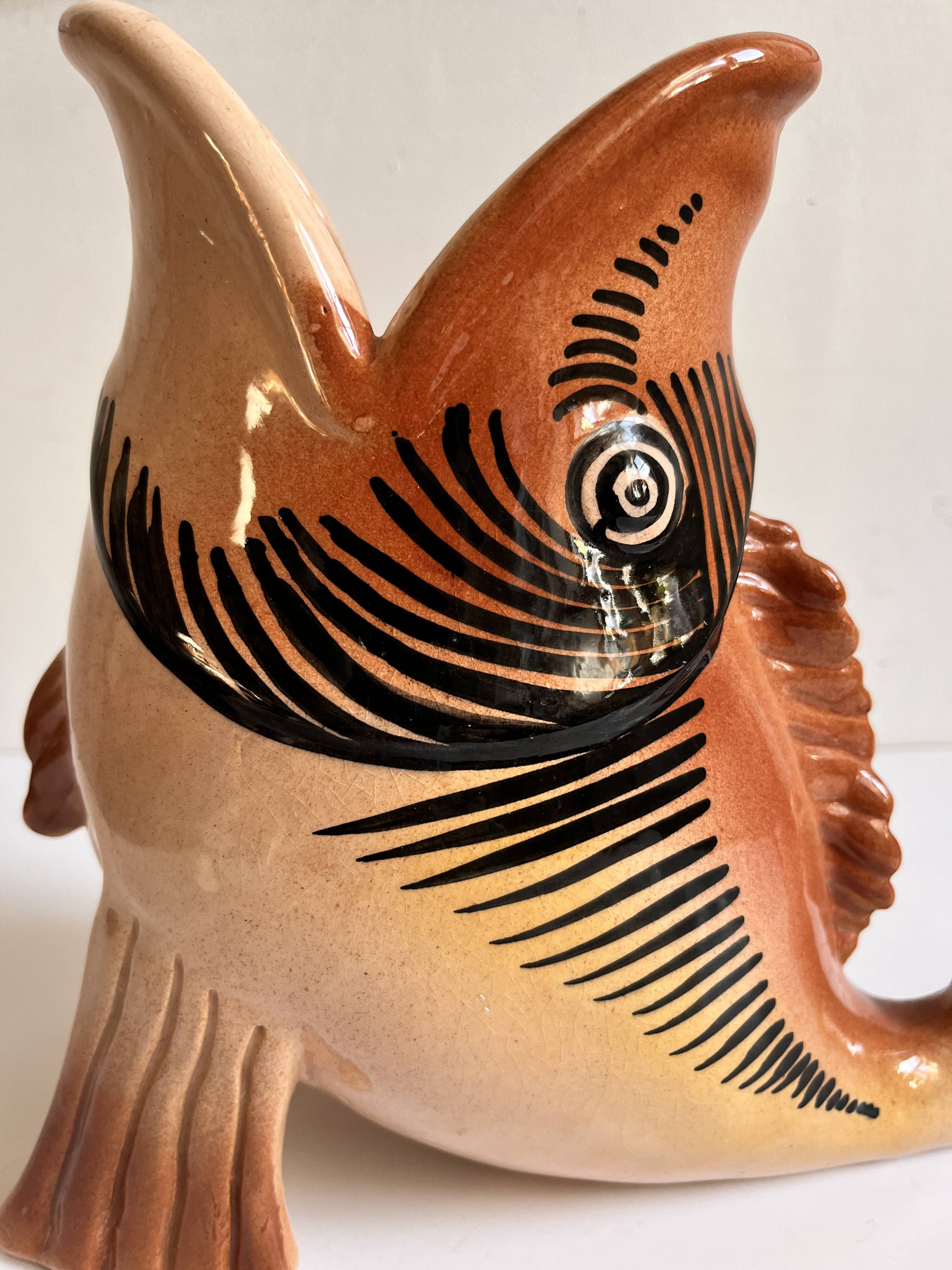 Ceramic fish vase