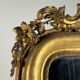 Ensemble de 2 miroirs dorés antiques français du 19ème siècle