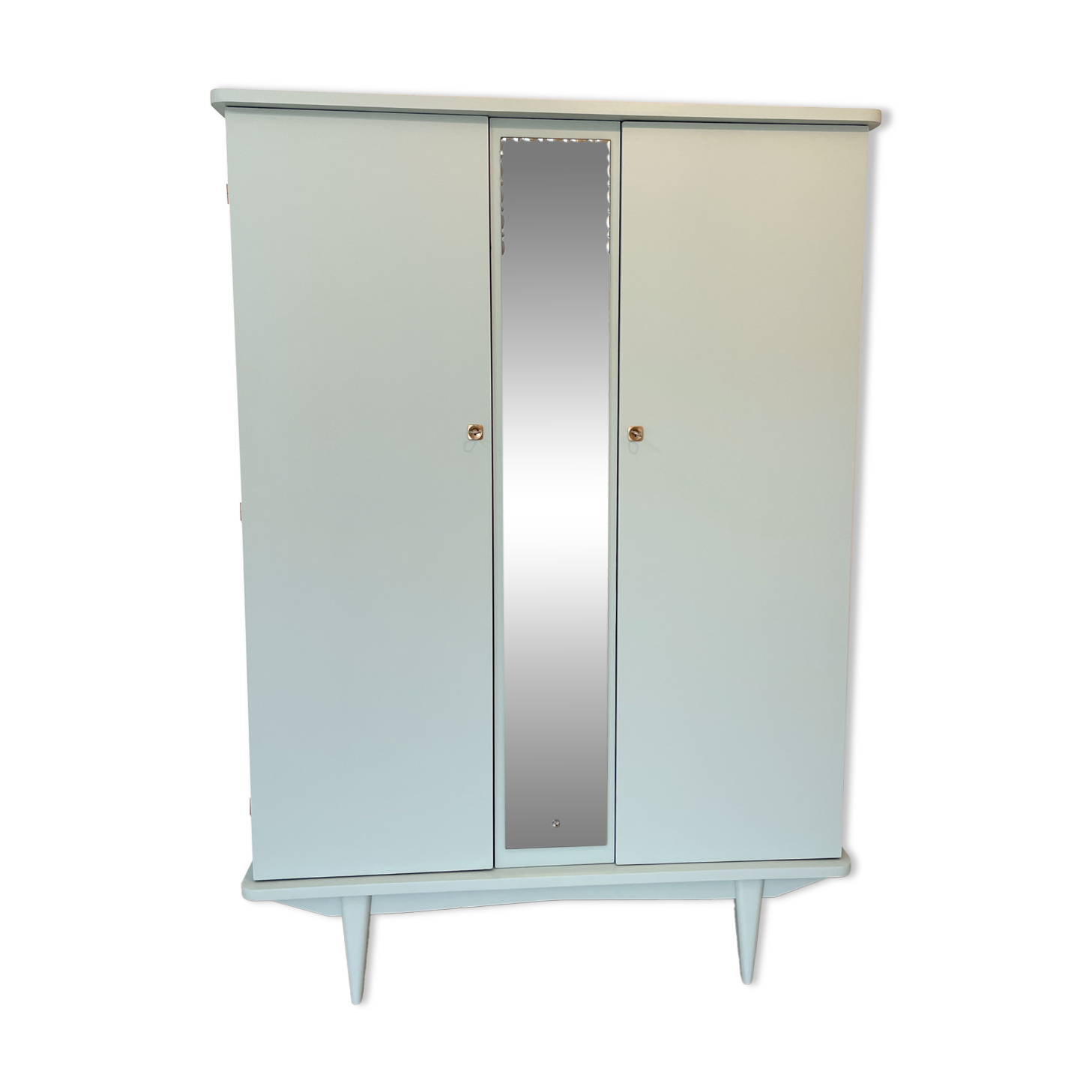 Armoire des années 70 revisitée - Vert pastel