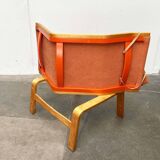 Mid-century modern Pulkka lounge chair by Ilmari Lappalainen for Asko, 1960s.