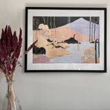 "raspberry pink arches and golden fishes"