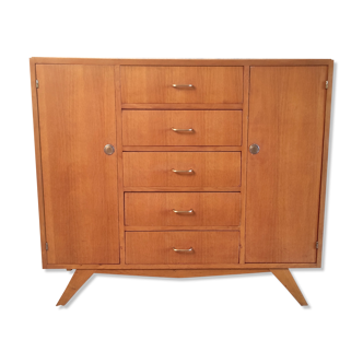 Gilded oak chest of drawers – 50s/60s
