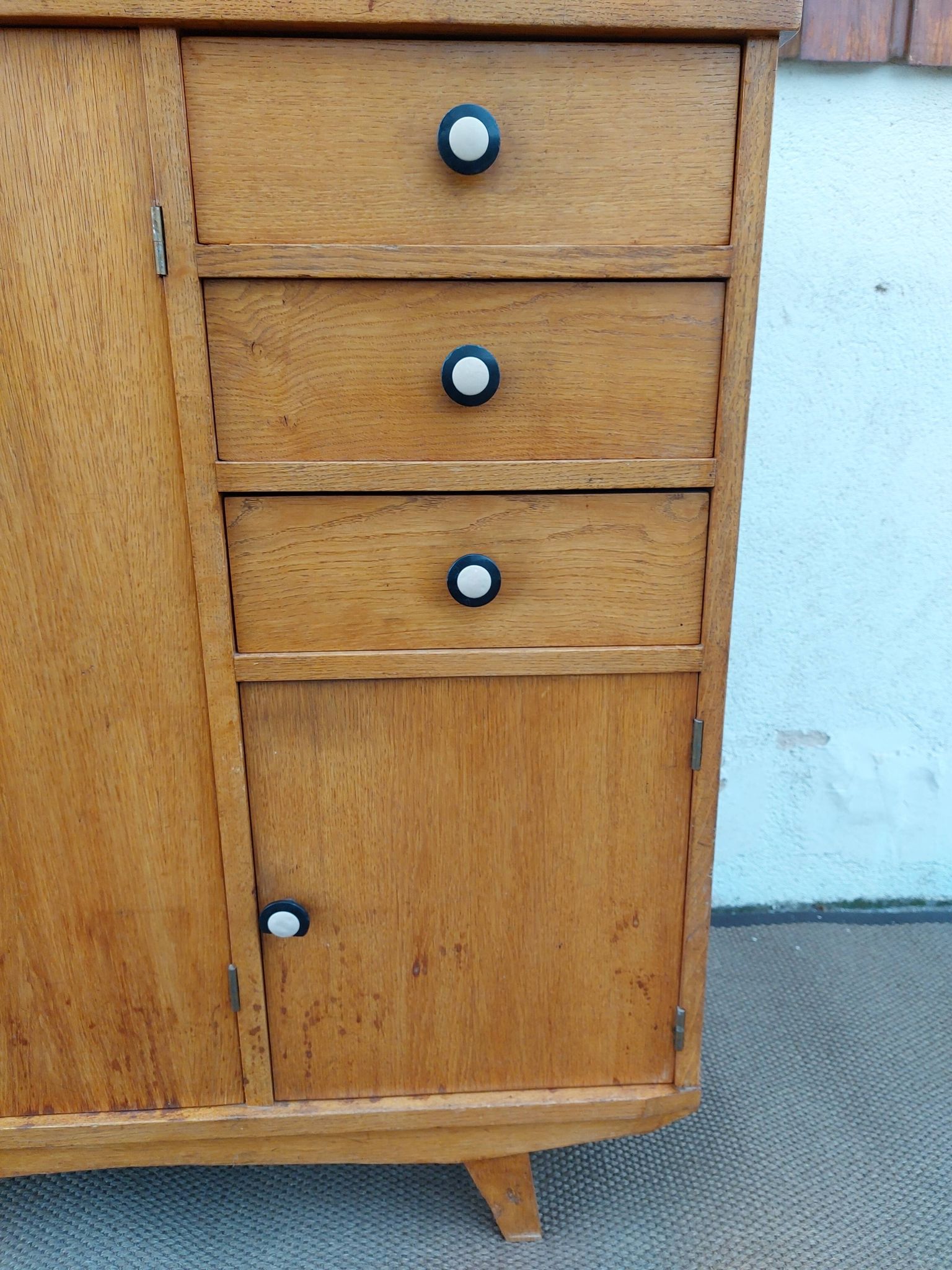 solid wood buffet, compass feet