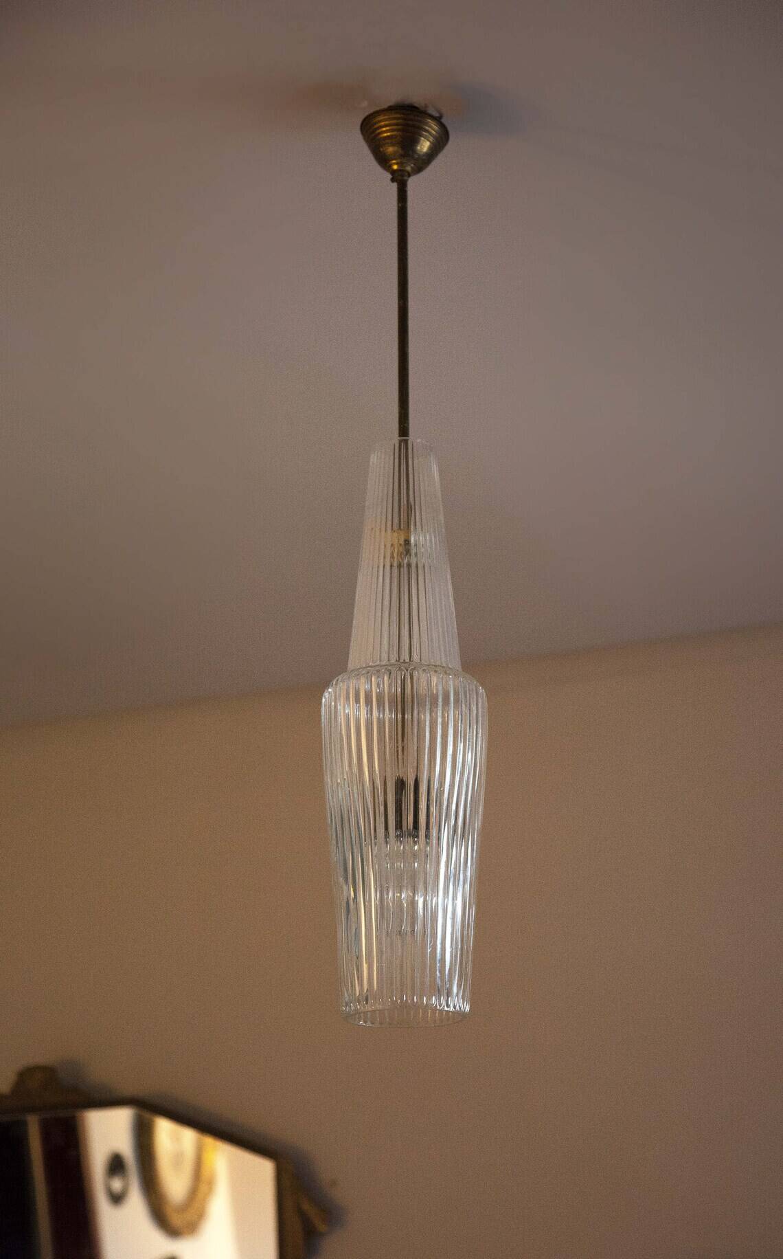 Venezia pendant lamp by Aloys F. Gangkofner for Peill & Putzler / Ceiling lamp / 1950s