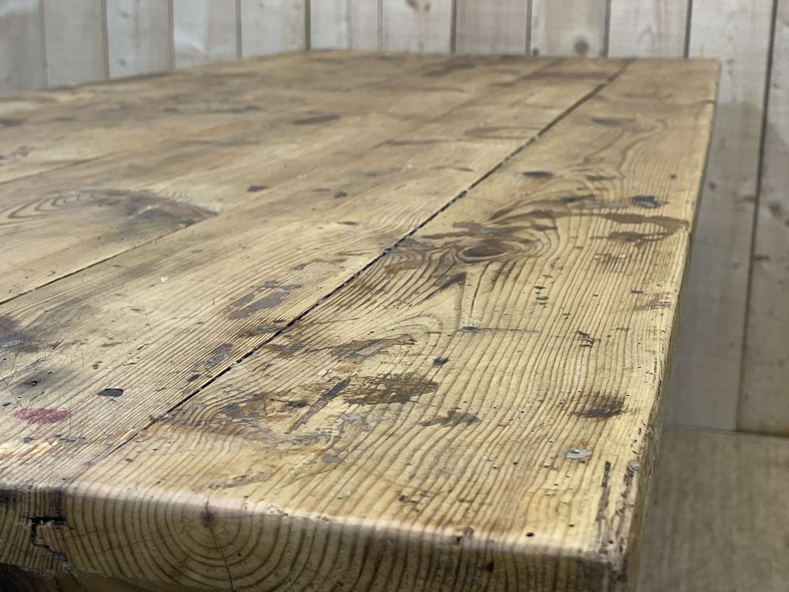 Early XXth fir farmhouse table